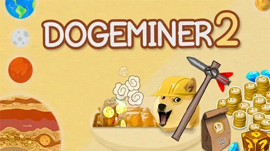 Dogeminer 2: Back 2 The Moon — Free Dogecoin Mining Clicker Game