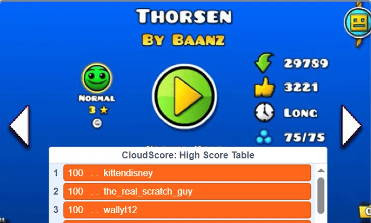 Geometry Dash Thorsen