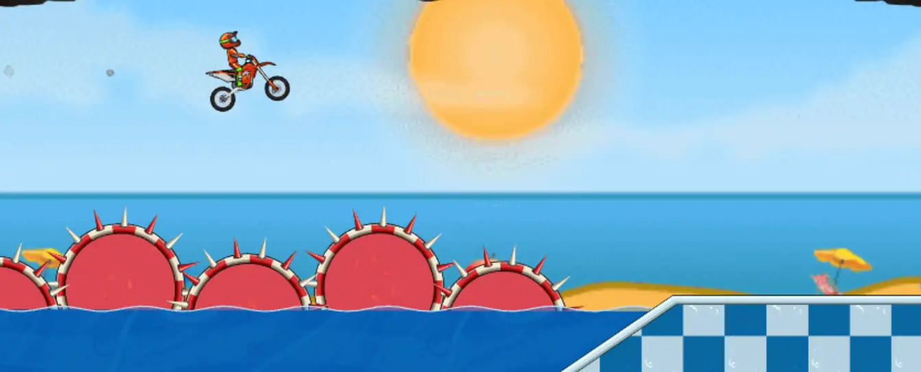 Moto X3M Pool Party Screenshot