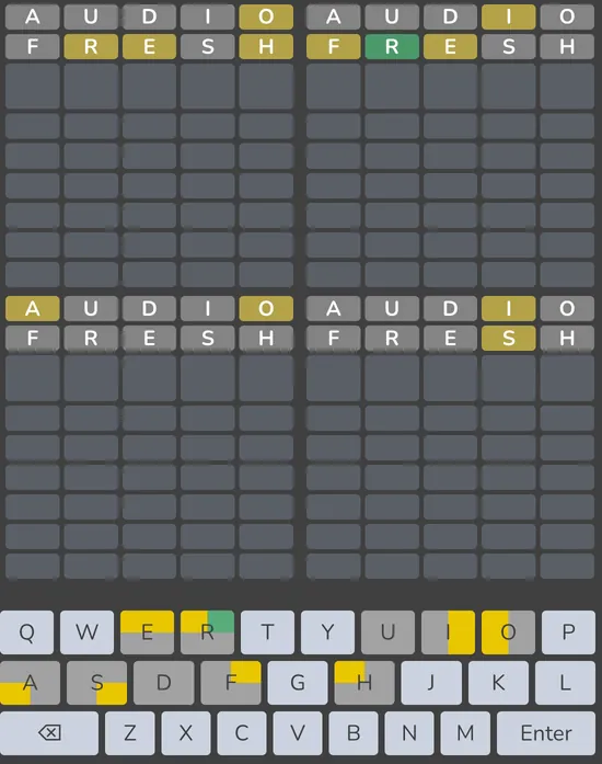Quordle UI